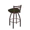 Holland Bar Stool Co 25" Low Back Swivel Counter Stool, Bronze Finish, Canter Pine Seat 41125BZ010 - alternate 3
